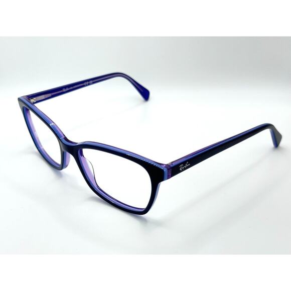 RAY BAN RB5362 POLISHED BLUE EYEGLASSES SUNGLASSES FRAMES (NO LENSES) W CASE - Picture 2 of 4